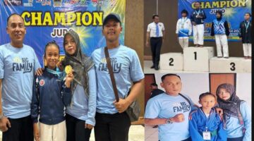 Dua Punya Prestasi, Satu Rumah: Bangganya Kopka TNI Harjito & Yeni Saksikan Judha dan Tasya Bertengger di Podium Utama